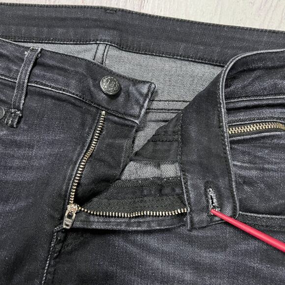 R13 Biker Boy Jeans SIZE 29 WAIST 32 x 26 Stardust Black Distressed Soft Denim - Picture 15 of 15